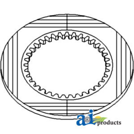 A & I PRODUCTS Plate, Friction, Shift Clutch 7" x7" x0.5" A-1286401C1